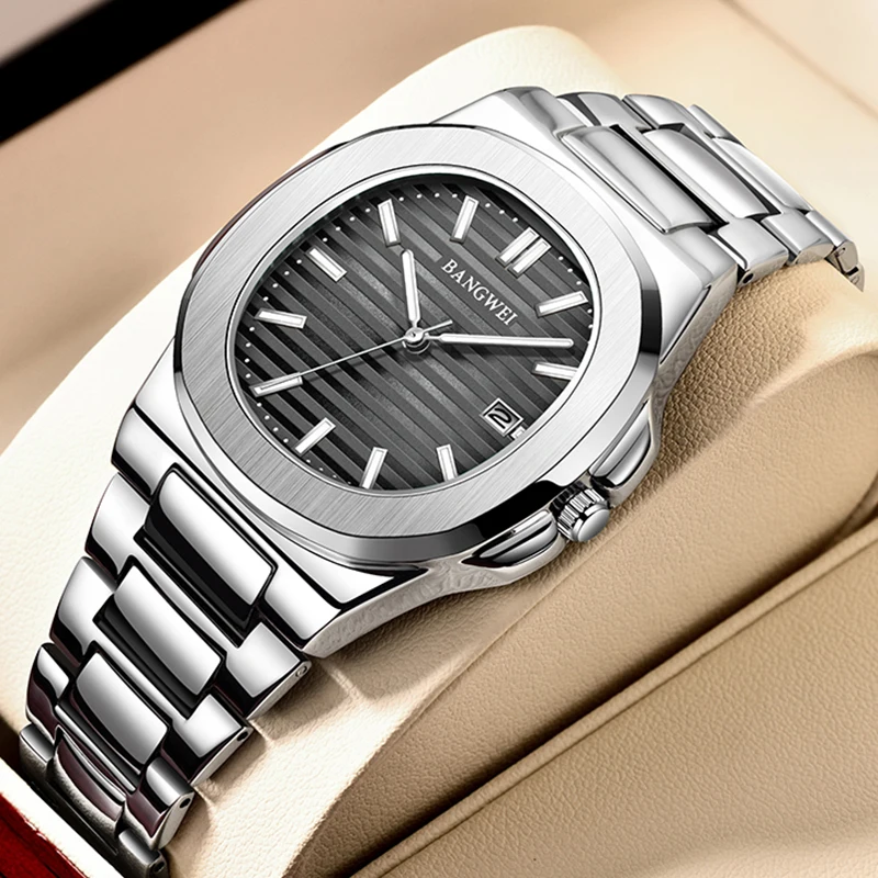 Lige Женские модные кварцевые наручные часы с ударопрочным корпусом из