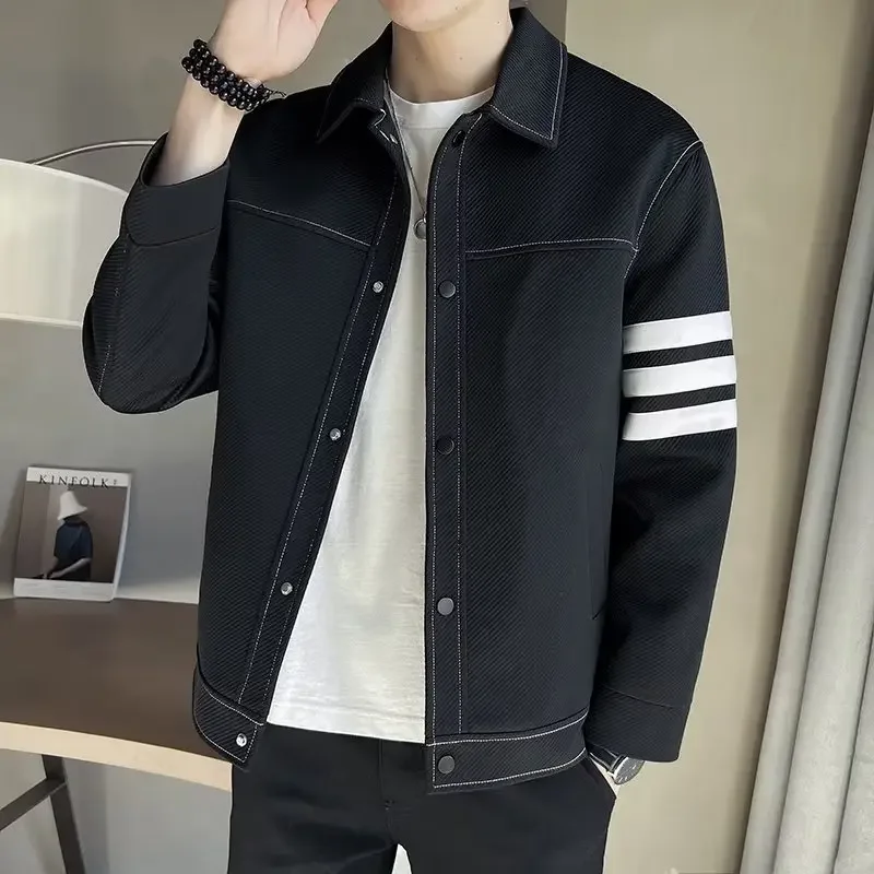 Модная высококачественная мужская куртка с цветными блоками повседневная