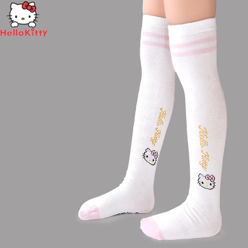 

2 Pcs Kawaii Sanrio Cartoon Children Cotton Stockings Hello Kitty Knee Socks Soft Comfortable Christmas Creative Birthday Gifts