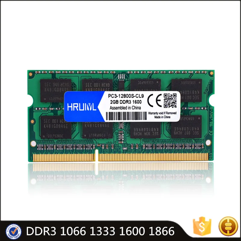 

Новый HRUIYL ОЗУ DDR3 DDR3L 2 ГБ 4 ГБ 8 ГБ So-dimm ddr3 1066 МГц 1333 МГц 1600 МГц 1866 МГц
