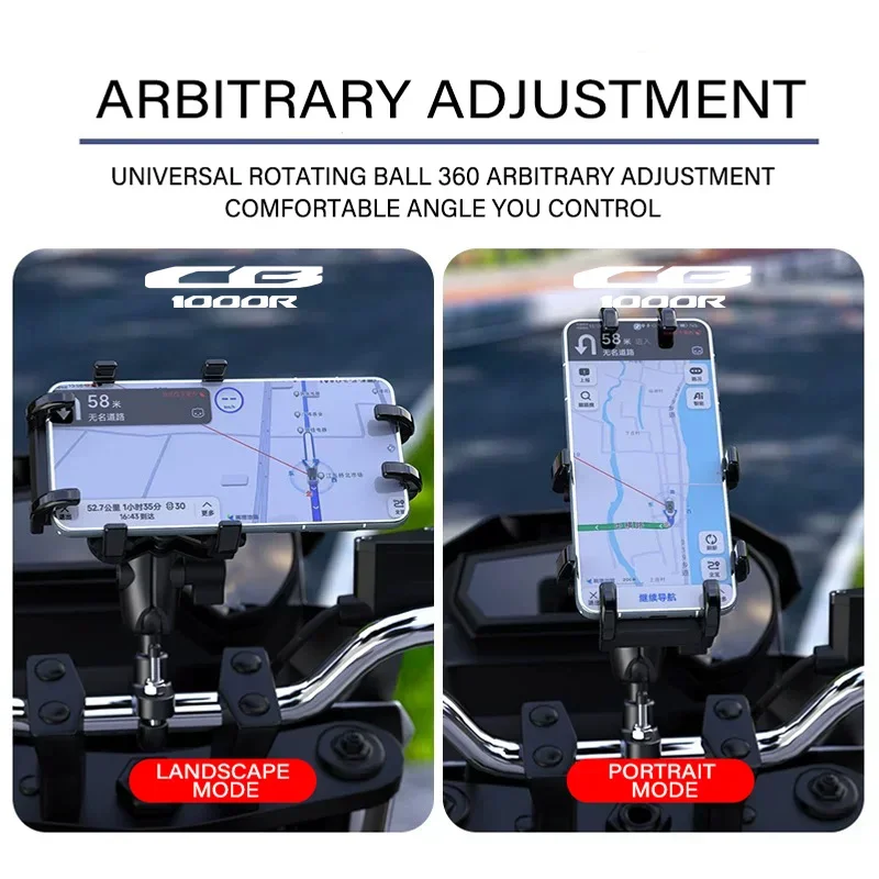 GPS Motorcycle Phone Shock Absorbing Alloy Navigation Bracket For HONDA CB650R CBR650R CB CBR 650R 650 R 2024 2025