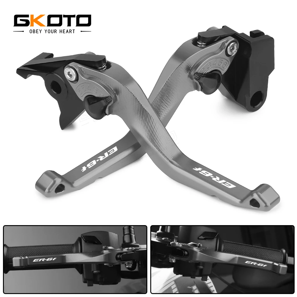 

Motorcycle CNC Short Brake Clutch Levers For Kawasaki ER-6F EER6F 2009-2016 2015 2014 2013 2012 Handle Bar Grip Accessories
