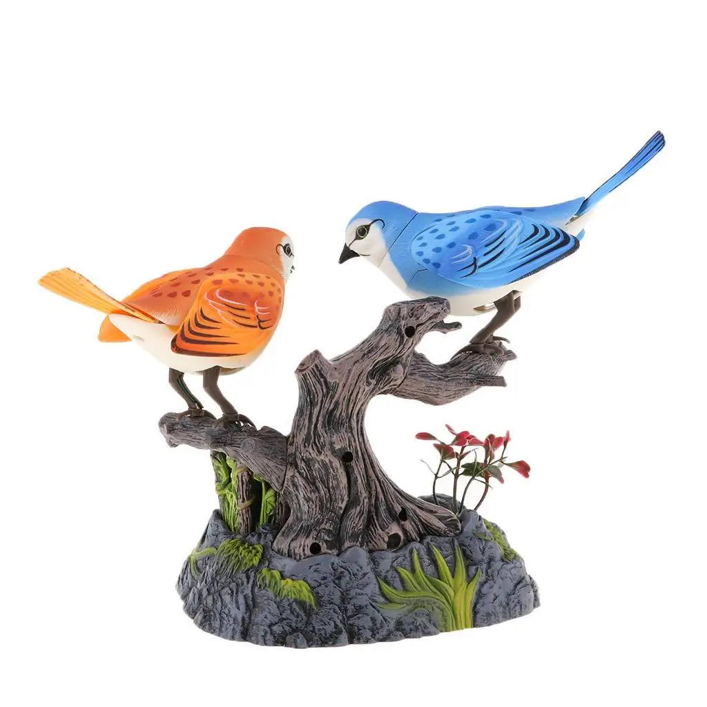 Имитация хирующих танцующих птиц реалистичный датчик движения поющая