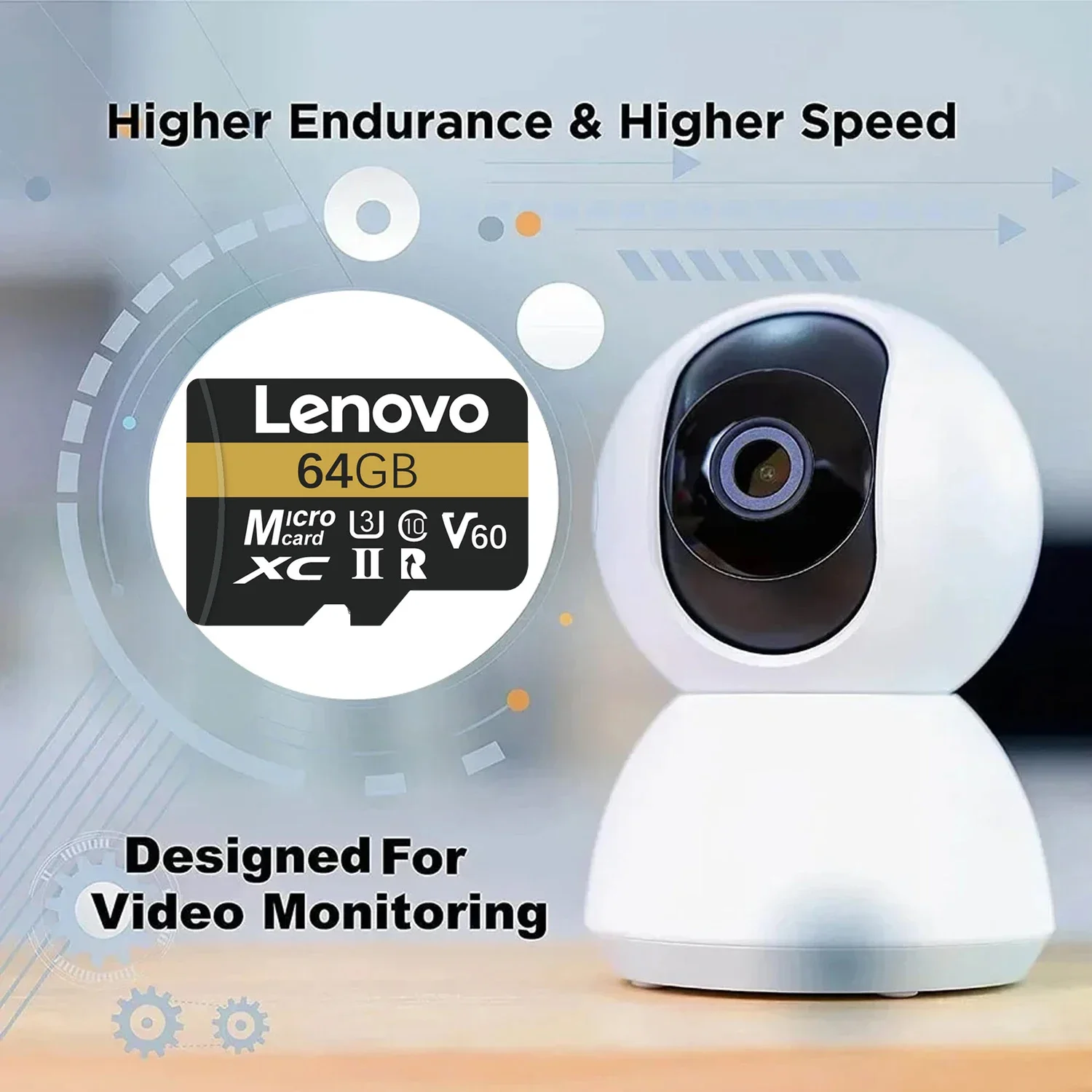 Фото Карта памяти Lenovo Extreme Pro V30 U3 SD 128 ГБ 256 ГБ 512 ГБ, высокоскоростная карта Micro TF SD для телефона, камеры, дрона DJI №3