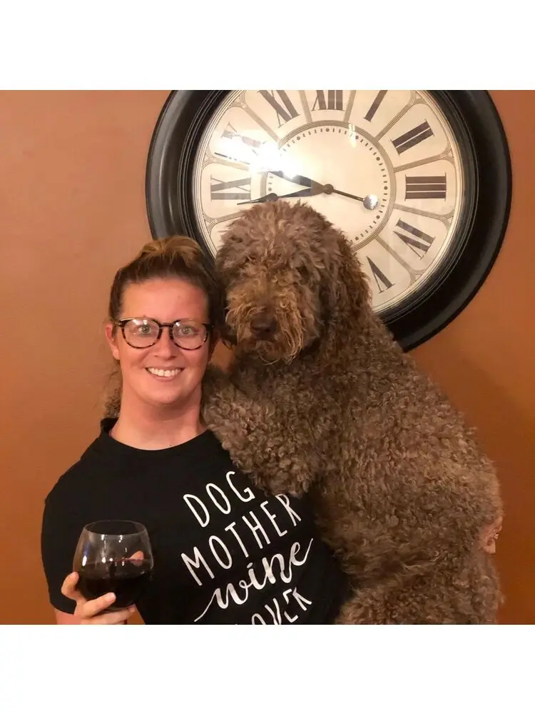 

Dog Mother Wine Lover T Shirt Dog Mom Life Slogan Tee Hipster Casual Funny Clothes Tumblr Shirts Grunge Tops Graphic Tees Women