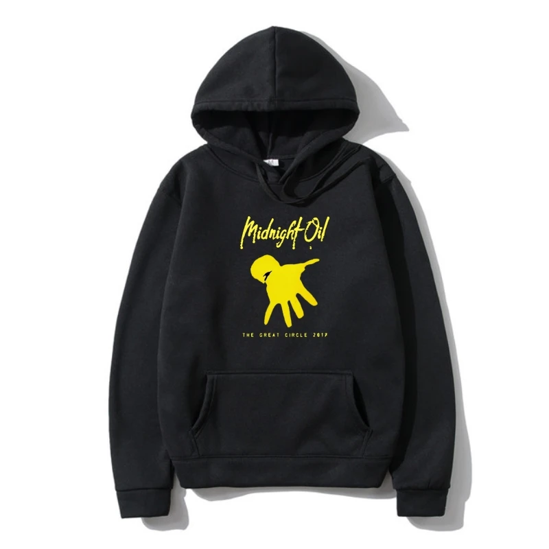 

Толстовка Midnigh Oil Tour 2022, дата, сзади, Мужская черная верхняя одежда, Размеры S 4Xl