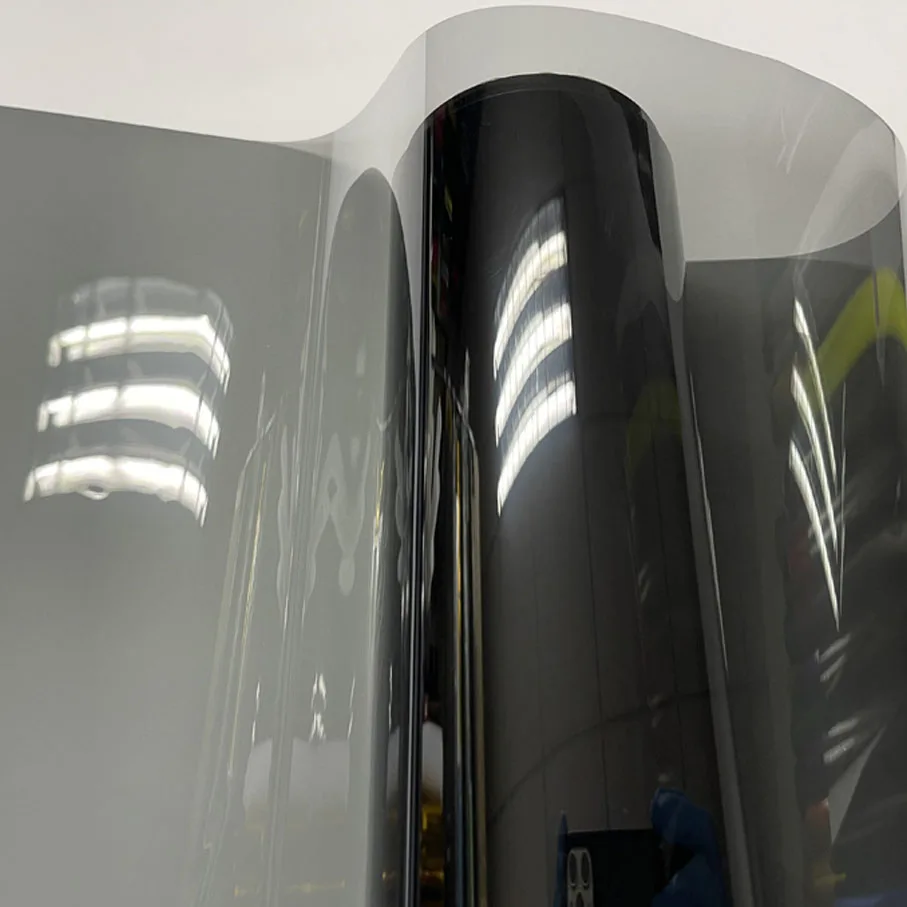 50 см x 10 м серая УФ-изоляция Автомобильная Тонировочная пленка VLT 50% 2-слойная Солнечная Защитная пленка клейкая