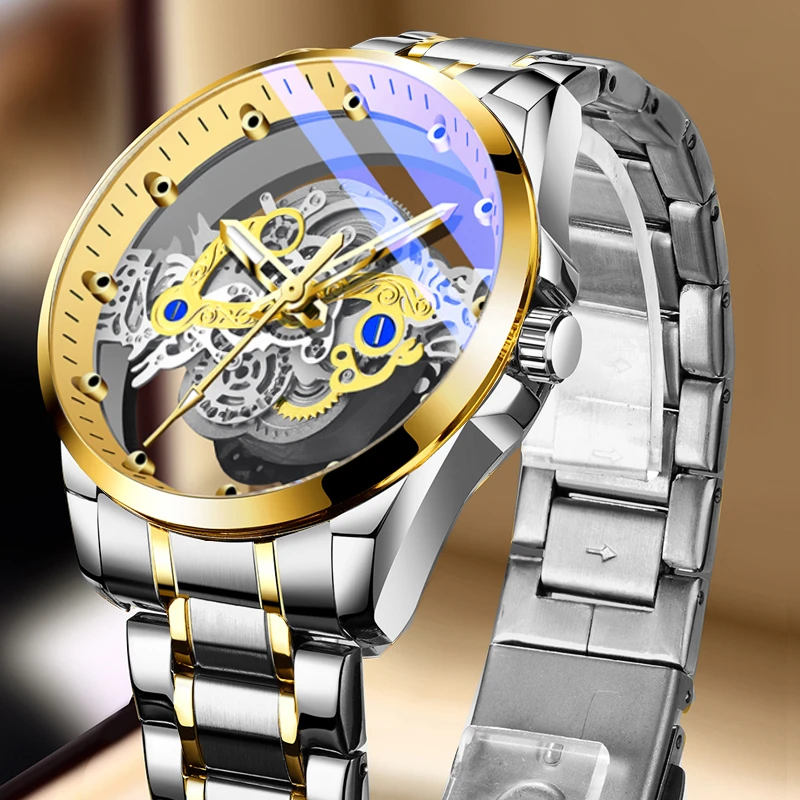 

UNRAION Casual Sport Watches for Men Top Brand Luxury Military Leather Wrist Watch Man Clock Fashion Chronograph Wristwatch