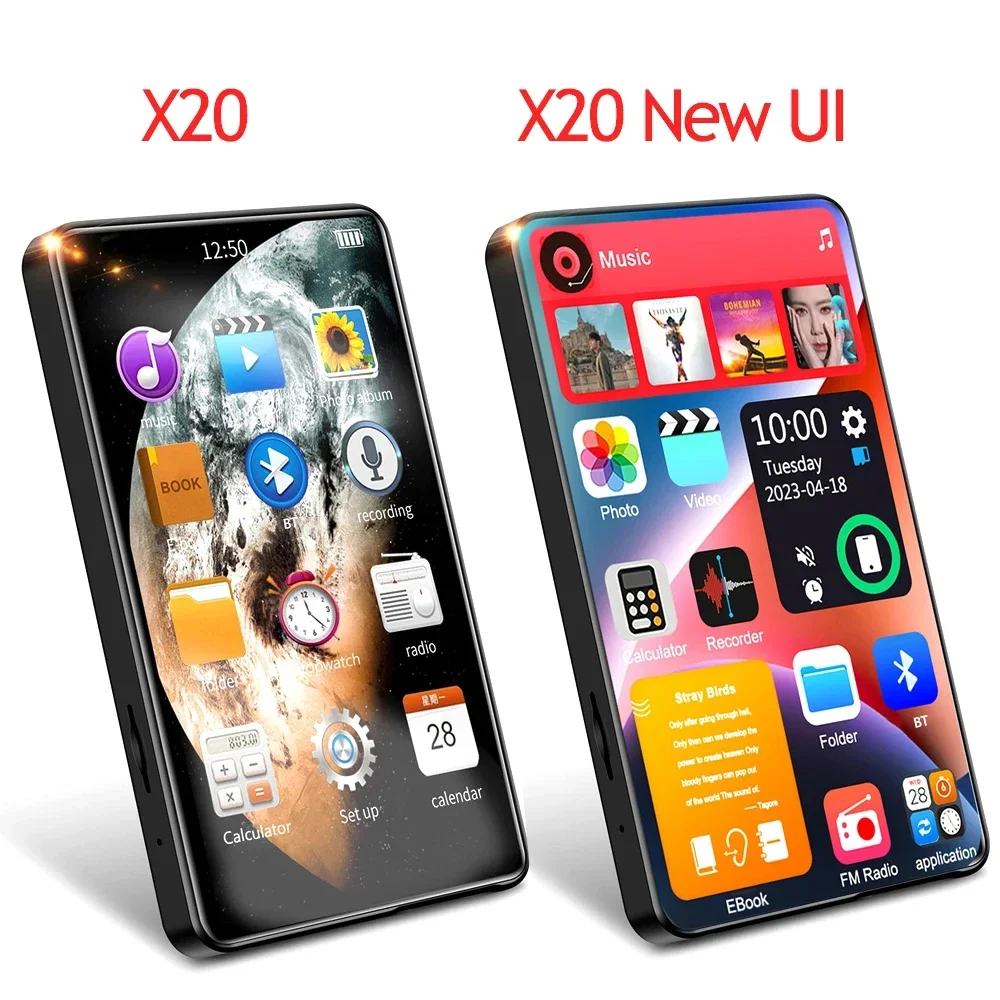 Mp3-плеер с 4-дюймовым сенсорным экраном и поддержкой Bluetooth 5.2