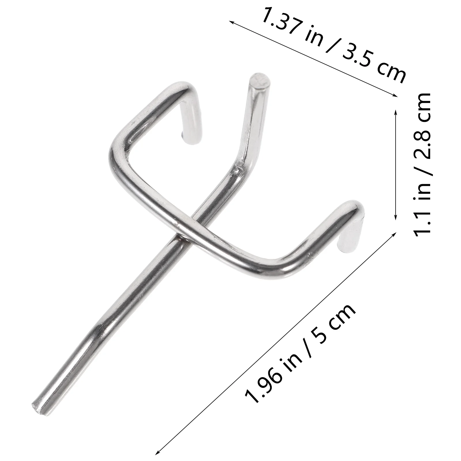 50 шт. оцинкованный крючок для доски подвесной органайзер ювелирных изделий