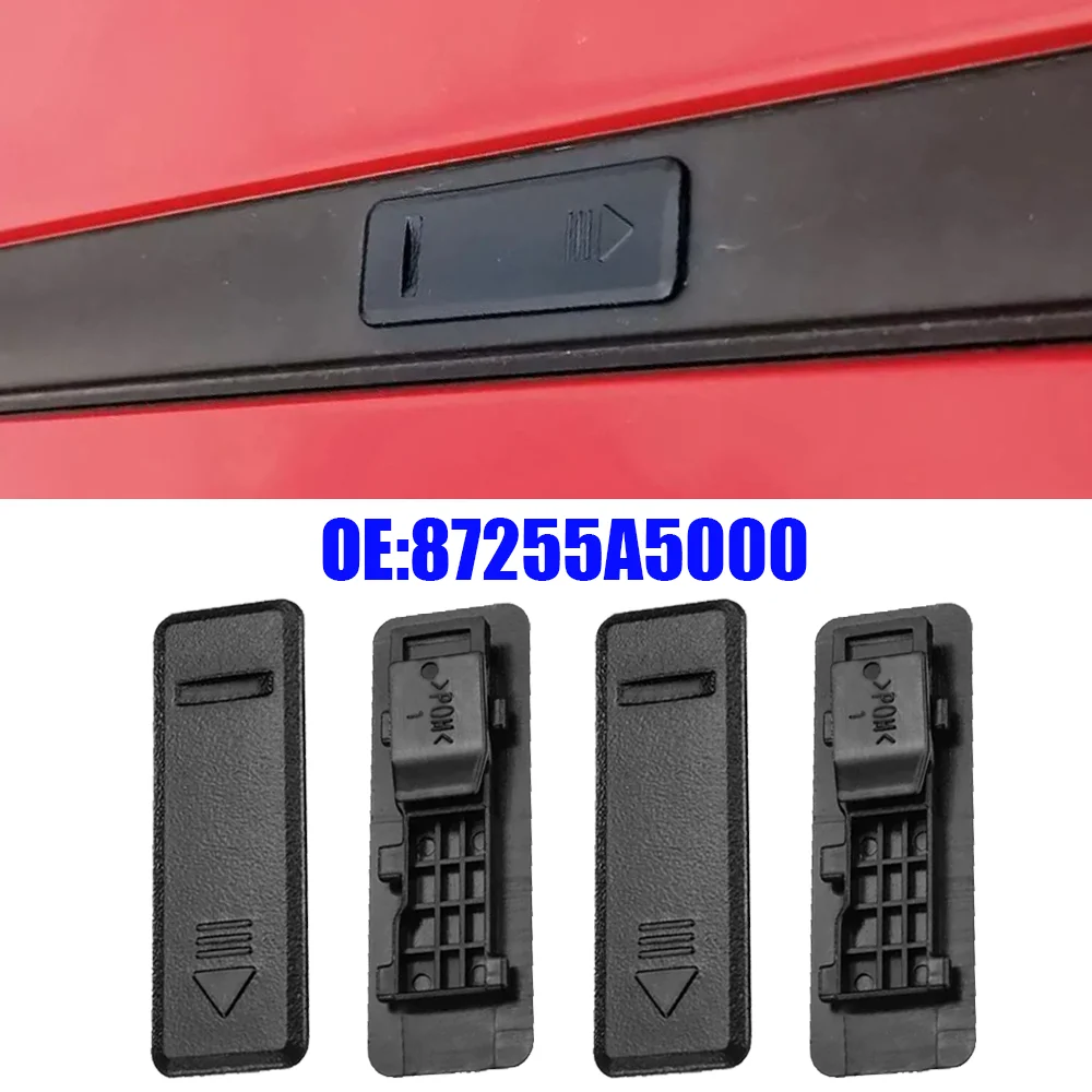 

4 шт. черная крышка раковины на крышу, крепление на рейку, крышка багажника, зажим, крышка, для Kia Ceed 2006-2012 Hyundai i30 2007-2012 Elantra i20