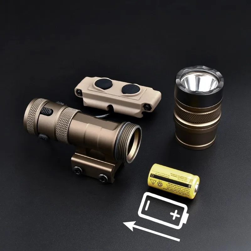 WADSN REIN 1 0 тактический фонарик 1000 люмен M600 Scout Light для 20 мм планка Пикатинни