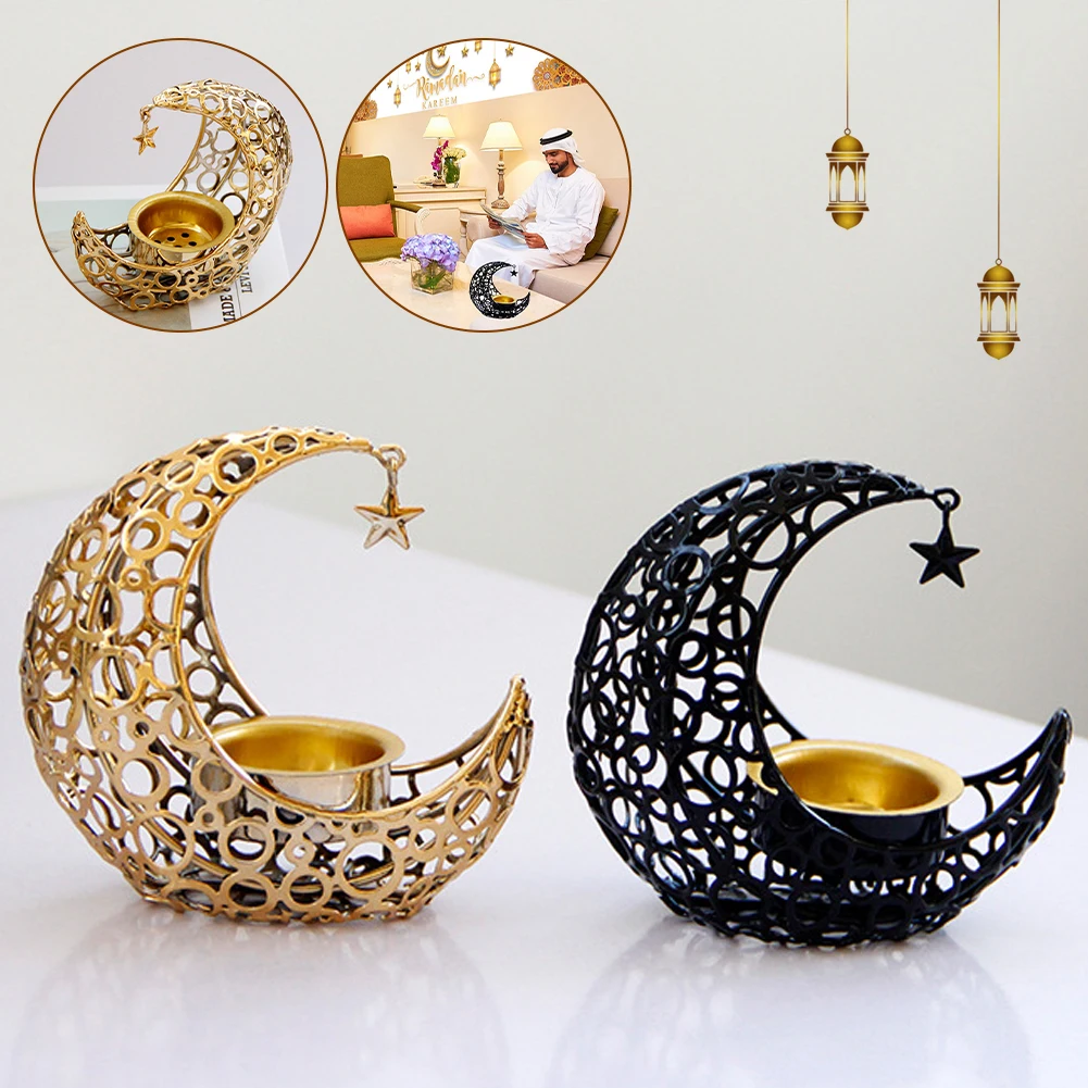 

New Ramadan Decoration Middle East Style Incense Burner Holder Hollow Tealight Candle Metal Tray Censer Eid Mubarak Home Decor