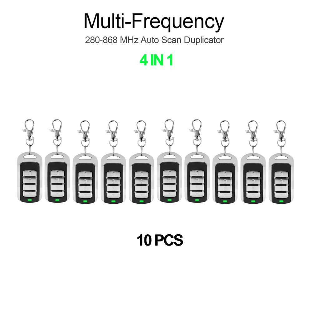 

Дистанционное управление гаражными воротами от 287 МГц до 868 стандарта IPX6 4 в 1, Открыватель копий ворот, 433 МГц, командное управление гаражом, непрерывный код