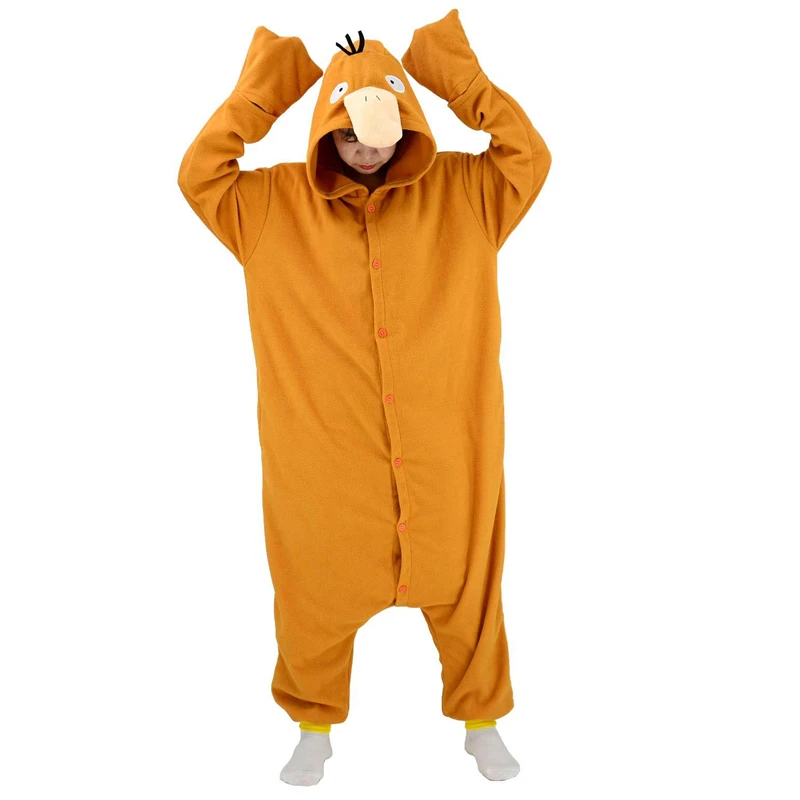 

Halloween Onesie Cartoon Duck Pajama For Adult Women Men Animal Kigurumis Pyjamas Homewear Cosplay Party Costume