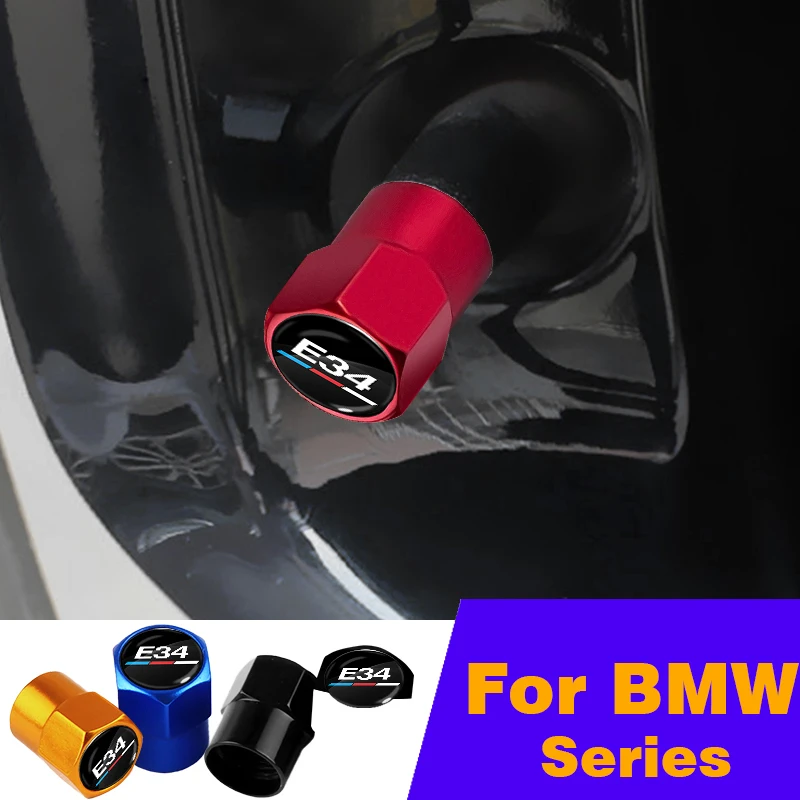

4pcs Logo Car Aluminum alloy Wheel Tire Valve Stem Caps Cover Auto Styling Accessories for BMW M E34 E36 E39 E53 E60 E90 E46 E61