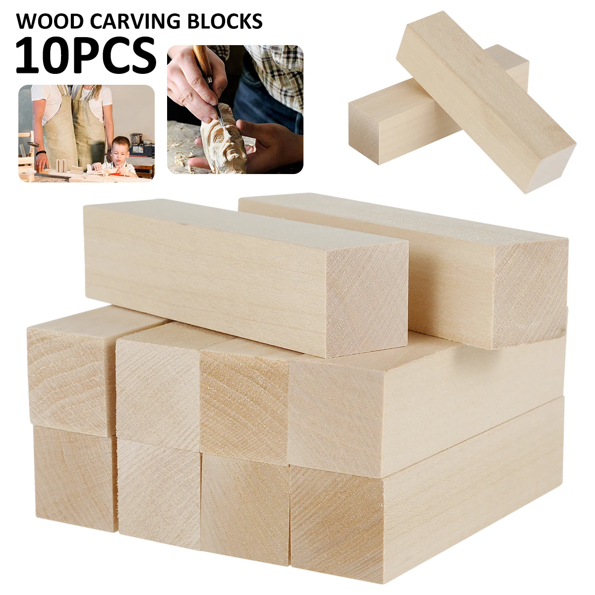 10pac искусственная липа набор для вырезания заготовки начинающих необработанная