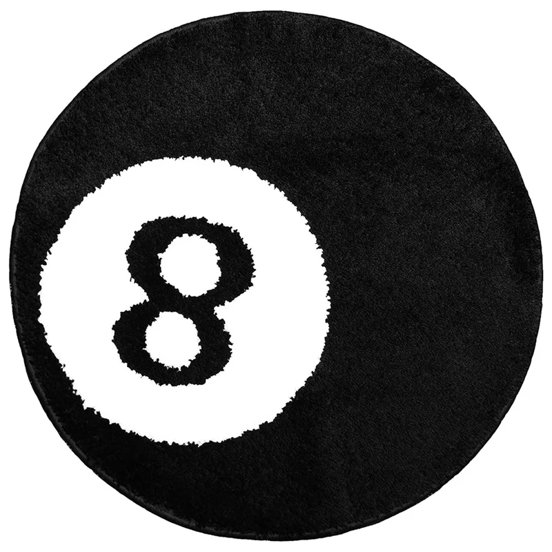 

1 Piece 8 Ball Rug - 32 Inch Cool Rugs And Aesthetic Rugs For Bedroom & Living Room