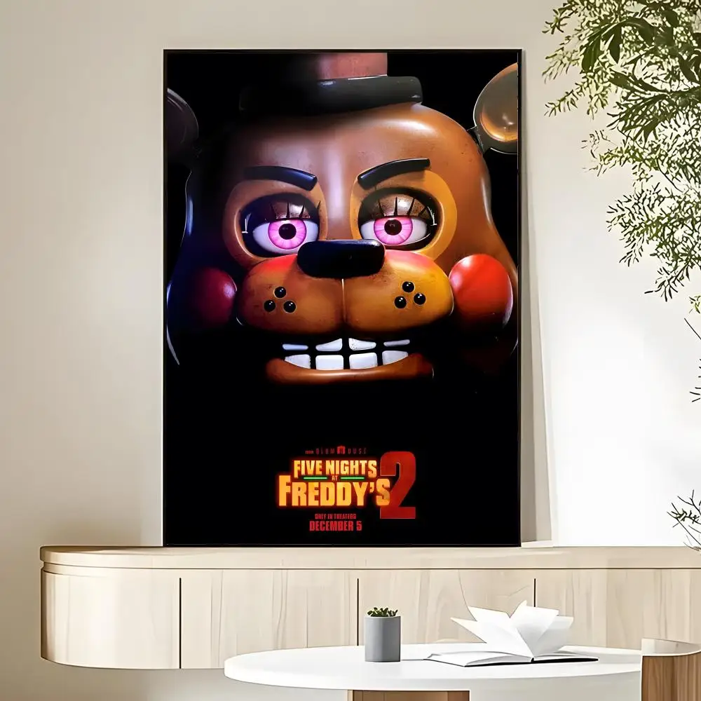Фото Постер Fnaf Five-nights-At-Freddys 2 HD, декоративная наклейка на стену, водонепроницаемая, для дома, гостиной, эстетичное украшение. №4