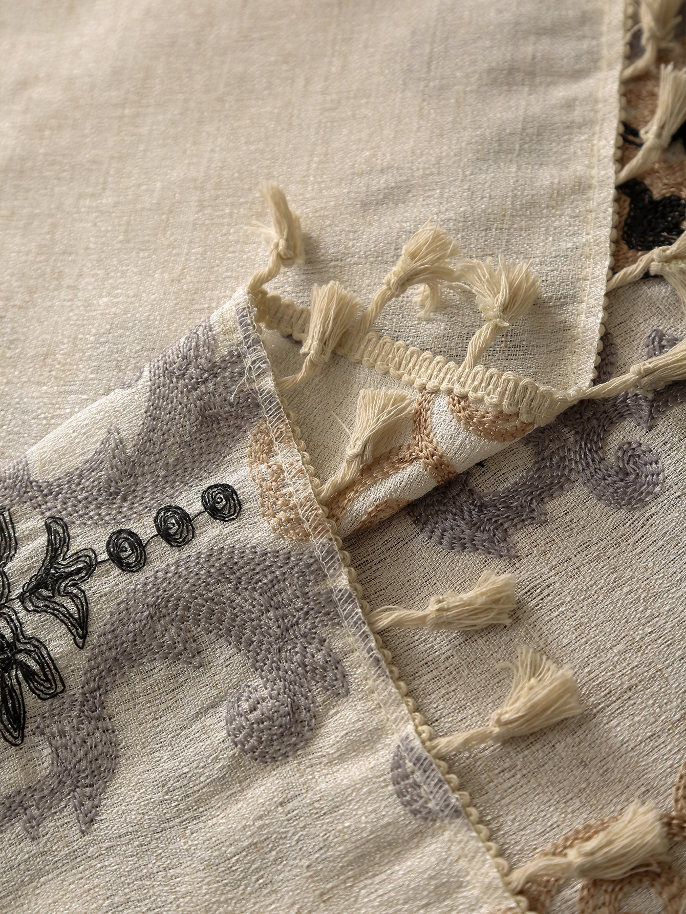 

Винтажная Элегантная Европейская Скатерть С Цветочной Вышивкой, Прямоугольная Льняная Скатерть Для Столовой