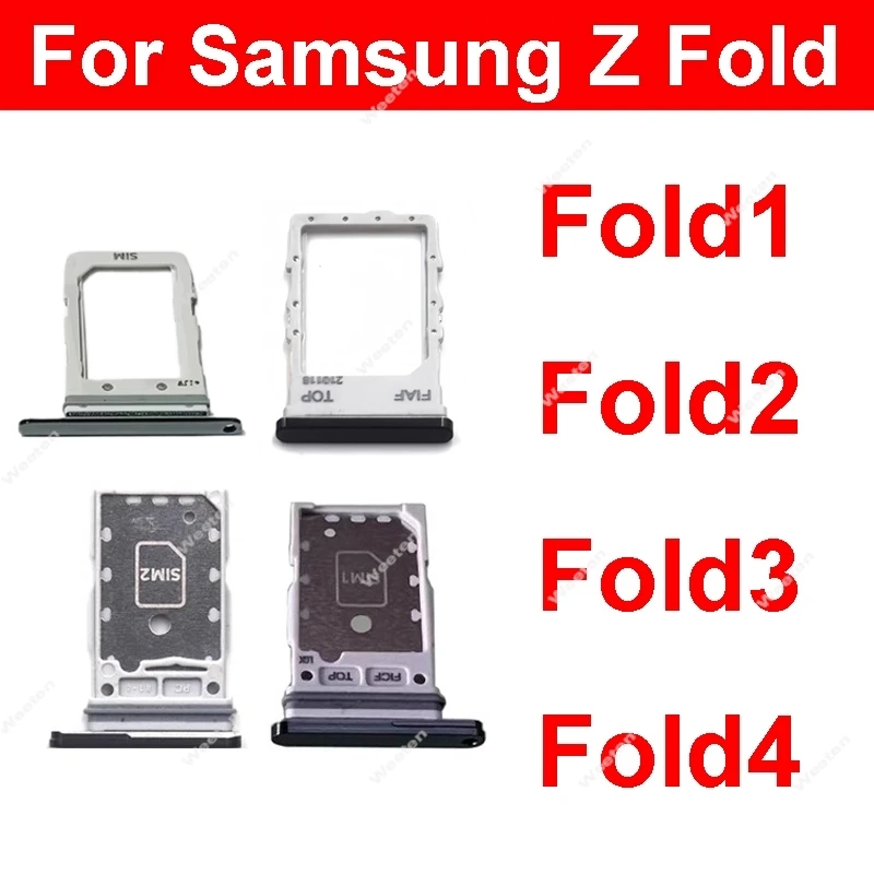 Держатель лотка для SIM-карты Samsung Galaxy Z Fold 1 2 3 4 Fold2 Fold3 Fold4 F9000 F9160 F9260 F9360 Адаптер слота