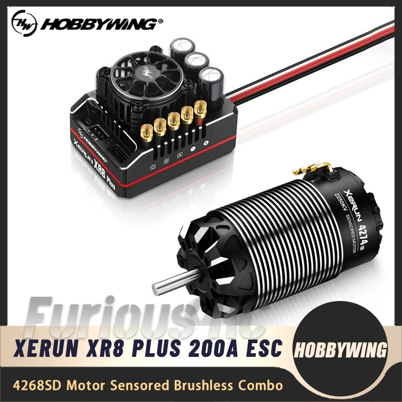 

HOBBYWING XERUN XR8 Plus G2S 200A Sensored Brushless ESC 4268 4274 Motor Combo for 1/8 RC Model Car Racing Buggy