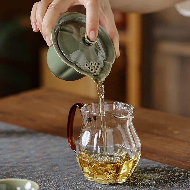 Yue Kiln Celadon Tureen китайский бытовой высококачественный набор чашка для фильтрации