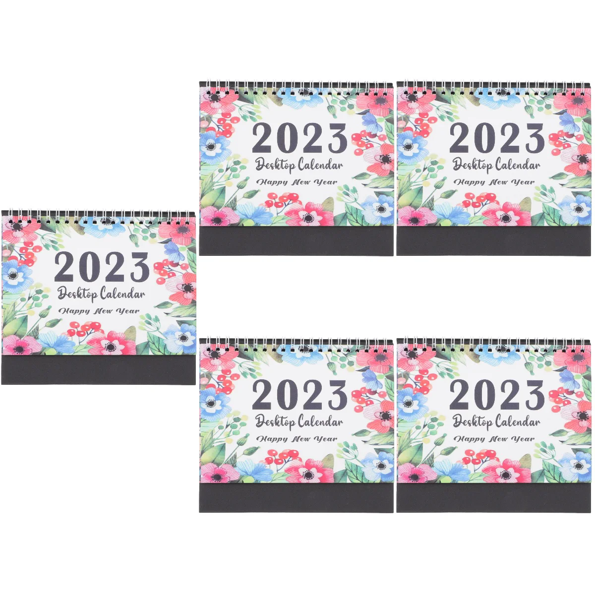 

5pcs Household 2023 English Calendar Office Desk Calendar Clear Printing Desk Calendar Tabletop Decor
