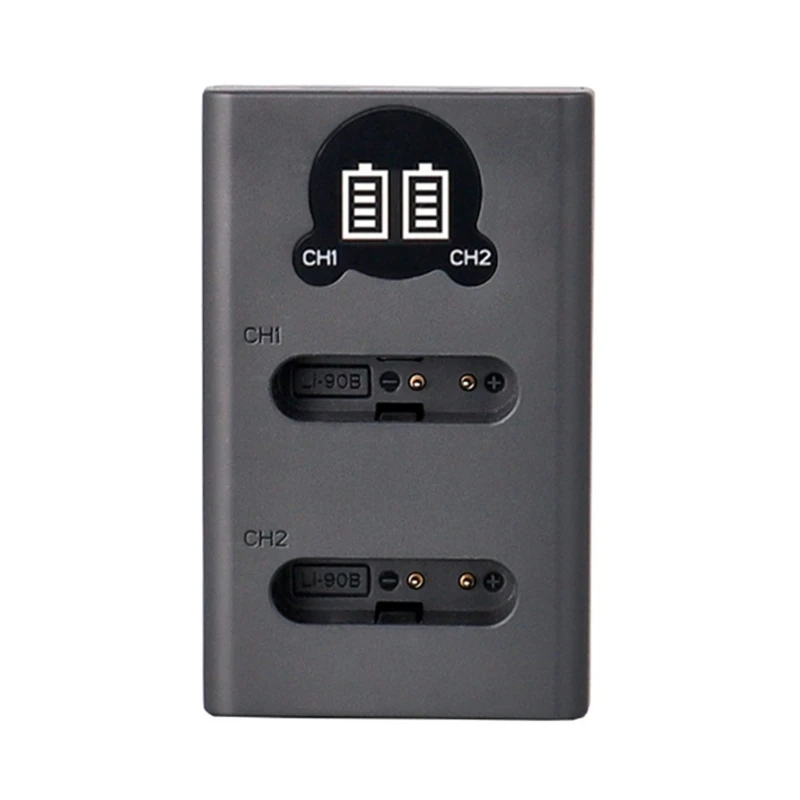 

573A Extend Your Photography Time with Battery Charging Base for GR3 DB110 TG5 4 XZ2 SP100 Charge 2 Batteries at Once