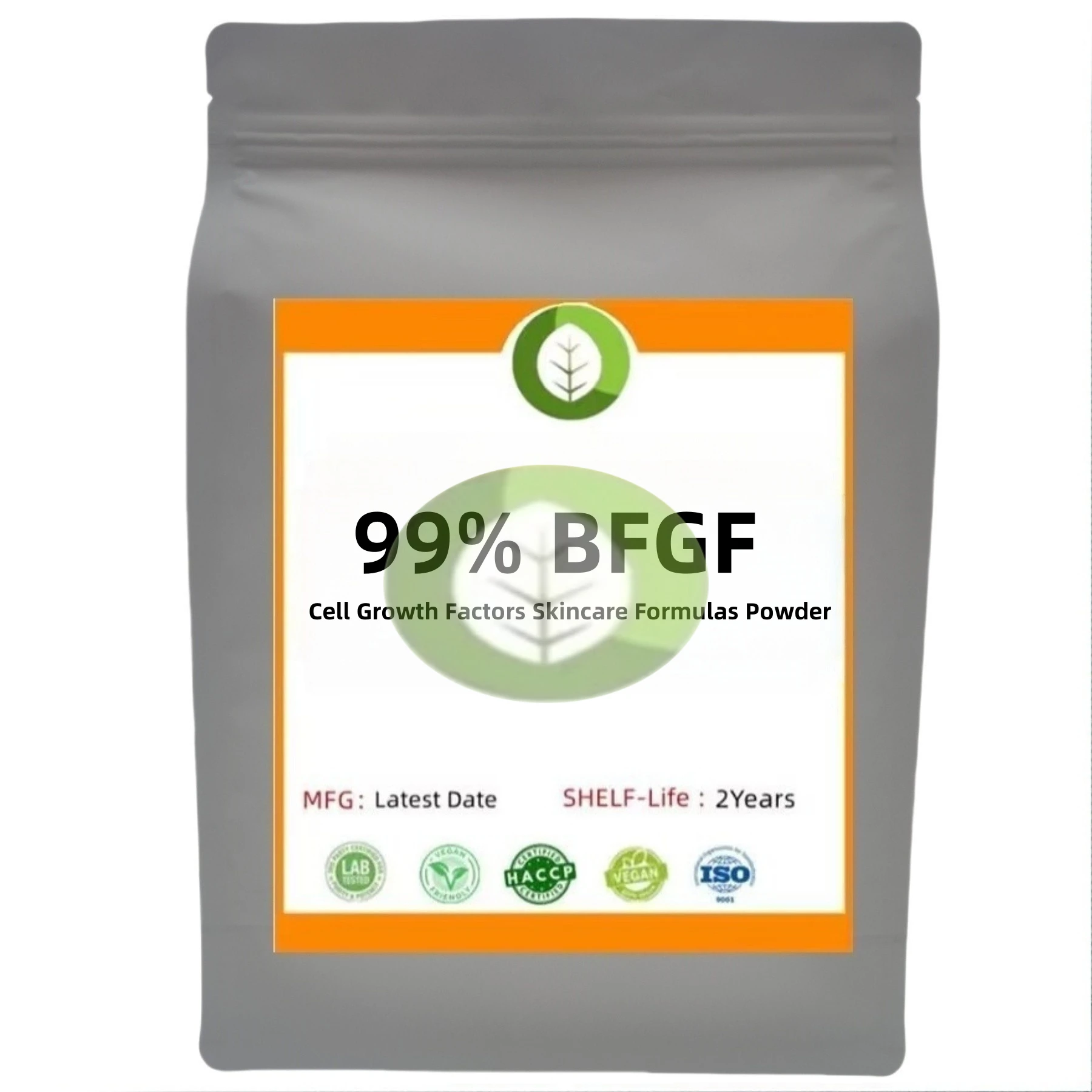 Фото Высококачественный порошок BFGF для формул по уходу за кожей |   Красота Пептид Косметическое сырье №1