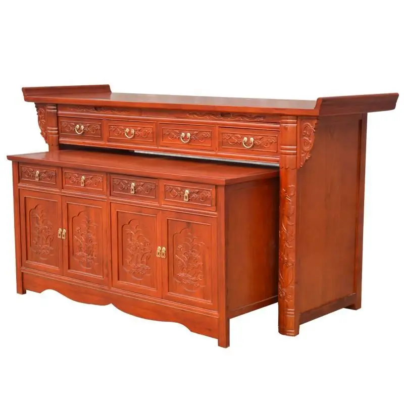 Стол старый вяз шип и врезной стол из массива дерева набор шкафов ниша шкаф Будды