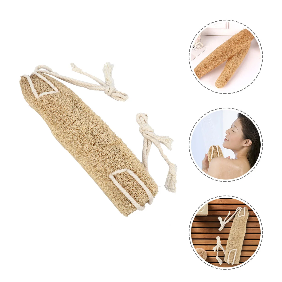 

Scrubber Shower Strap Loofah Cleaning Exfoliatingwasher Cloth Luffa Bath Sponge Deep Clean Pad