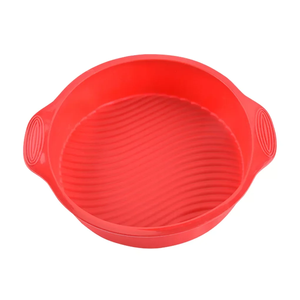 

Silicone Round Food Grade Non Stick Cake Bakeware 3D Cake Mold Baking Tool Loaf Bread Tray Birthday Cake Dessert Pan Tools