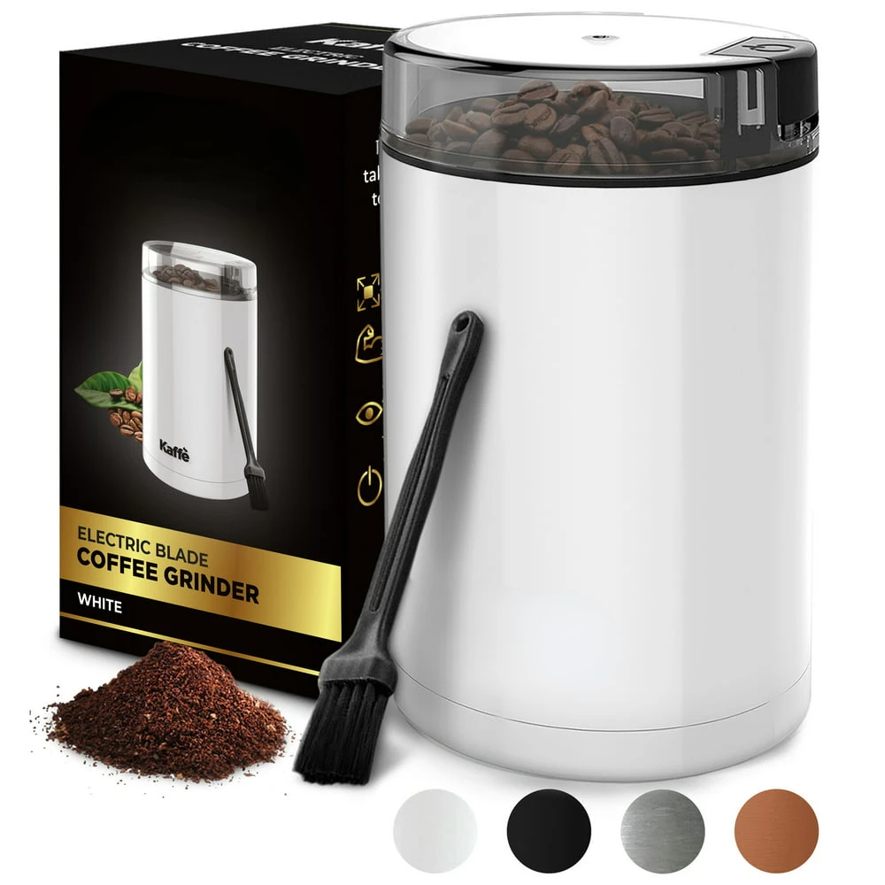 

Coffee Grinder, Spice Grinder,3.5oz/14 Cup, White Coffee grinder Portable coffee Spice grinder Grinders for kitchen Coffee grind