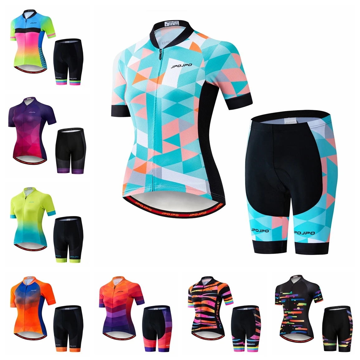 

Женский комплект из джерси и шорт, комплект с подкладкой из футболки и шортов для езды на велосипеде, для горных велосипедов, для езды на гор...