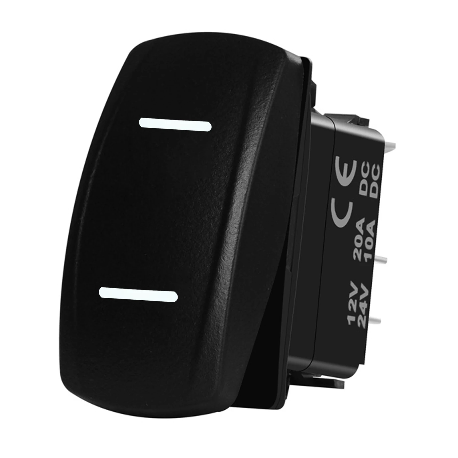 

12 В 20 а белый двухполосный клавишный переключатель 5 контактов SPST вкл./ВЫКЛ./7 контактов DPDT ВКЛ. Выкл. Водонепроницаемый для автомобиля лодки Polaris ATV RZR RANGER XP