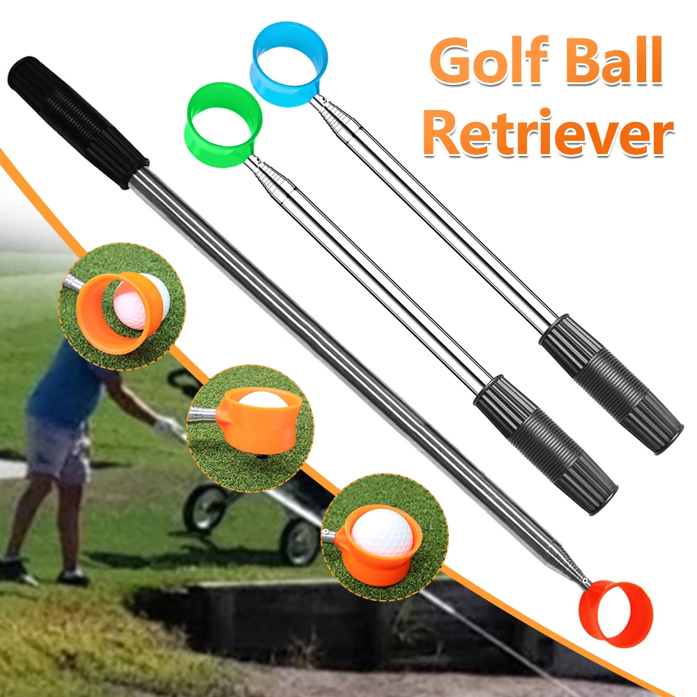 Телескопический мяч-ретривер для гольфа из нержавеющей стали
