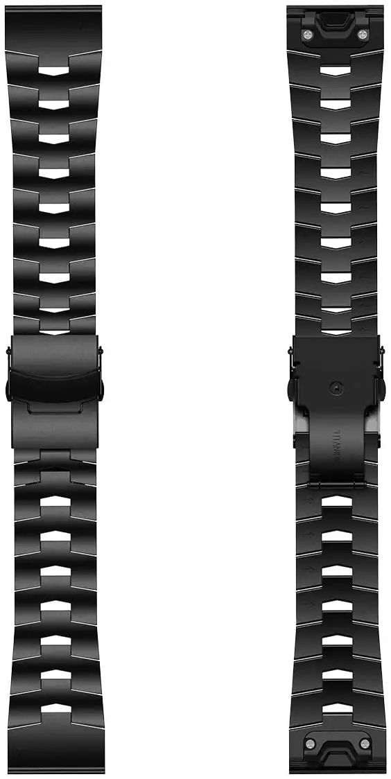 Ремешок из титана и металла Fenix 6X/5X быстросъемный браслет совместимый с Garmin 6X