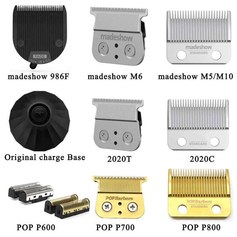 

Оригинальные лезвия для машинки для стрижки волос Сменные Металлические Ножницы Триммер 0 мм лезвия для популярного парикмахера P700 зарядно...