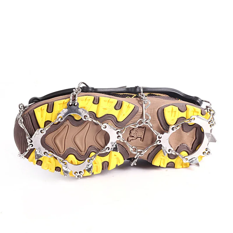 Climbing Crampons Snow Non Slip Cleats Shoe Cover Ice Gripper For Spikes Hiking Winter Steel Outdoor Cleats Overshoes For Kids