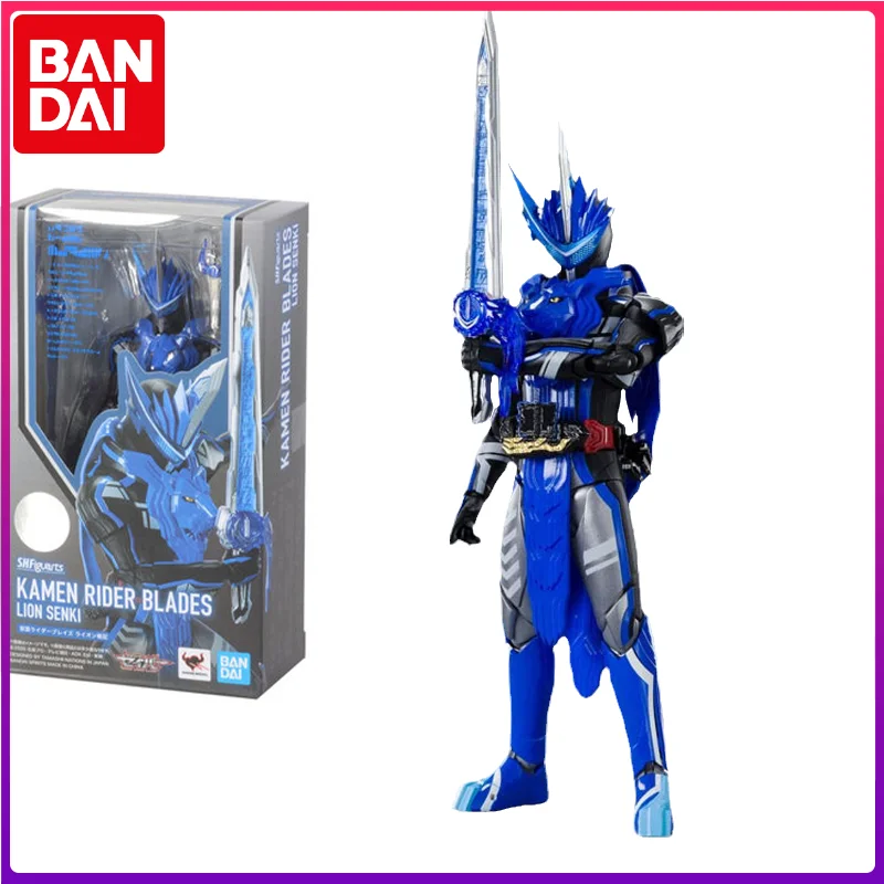 

Bandai Original Anime Figure SHFigurts KAMEN RIDER BLADES LION SENKI Action Figure Toys for Kids Gift Collectible Model Dolls