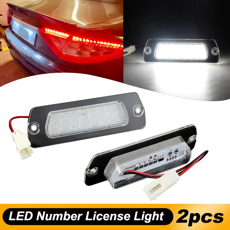 

2 шт. для Maserati Coupe 4200 4200 GT 01-07 GranTurismo GranCabrio светодиодный светильник номерного знака задний светильник номерного знака Canbus без ошибок