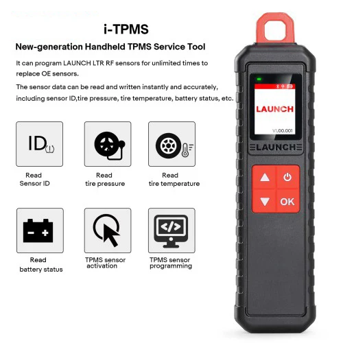 Фото Запуск X431 i-TPMS Детектор давления в автомобильных шинах Обновление TSGUN Инструменты для ремонта шин для радиочастотных датчиков 315/433 МГц Инструмент программирования TPMS №2