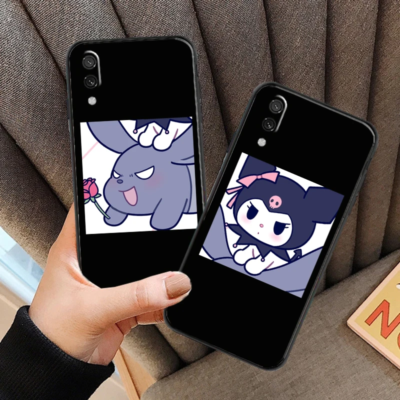 

Kuromi Fashion Cartoon Anime For Xiaomi Redmi 7 7A 8 8A 7 Note 7 8 2021 Pro 8T Phone Case Carcasa Back Coque Soft Black