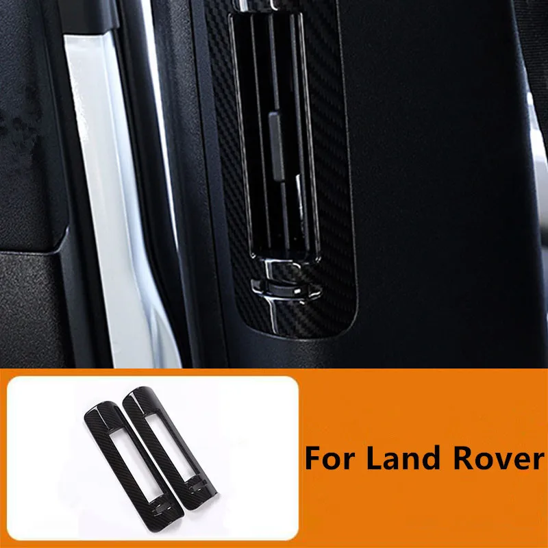 

Для Land Rover Discovery Sport 2015-2019, узор из углеродного волокна, внутренняя модификация B-pillar, аксессуары для украшения воздуховыпускного отверстия
