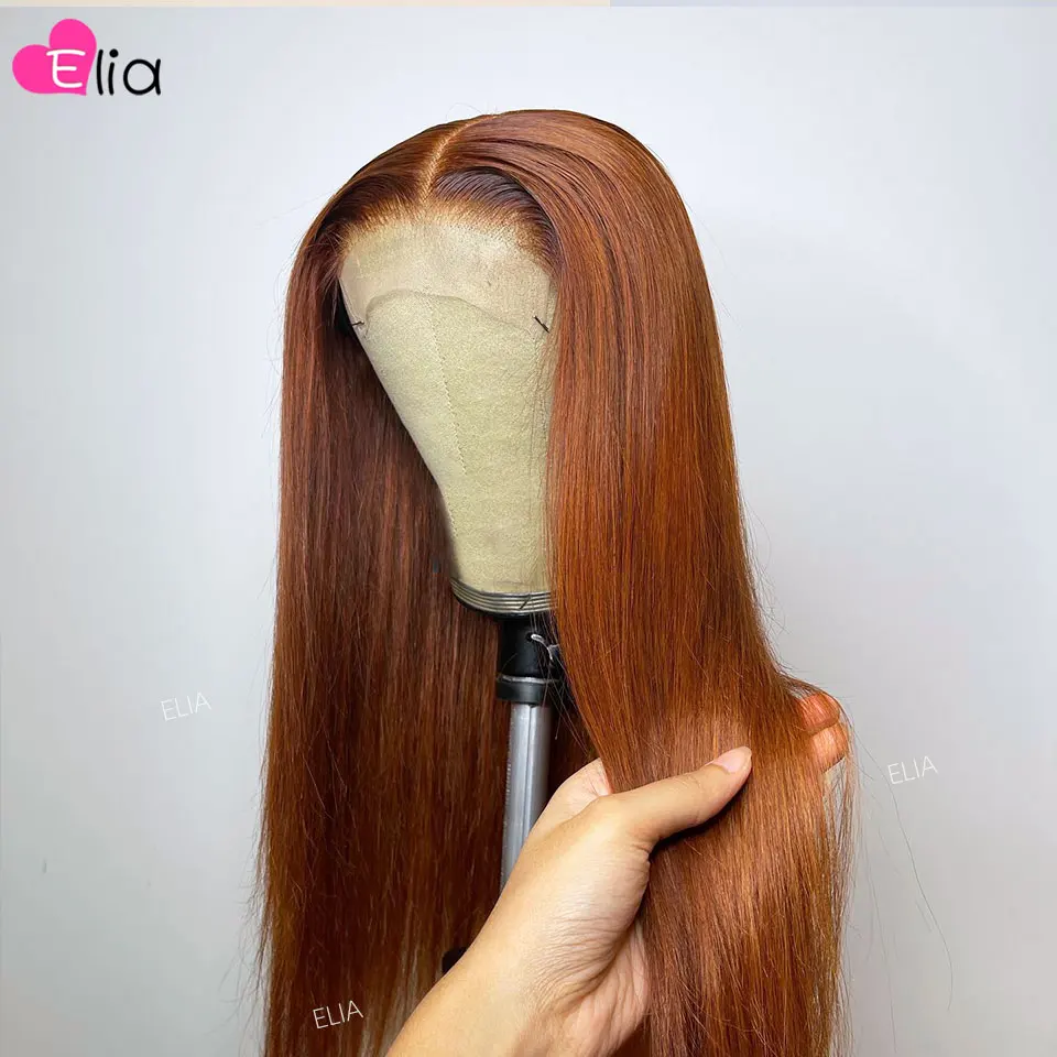 

Ginger 505 Lace Front Human Hair Wig for Women Straight Transparent Lace Frontal Wigs Preplucked Malaysia Human Hair Remy Wigs