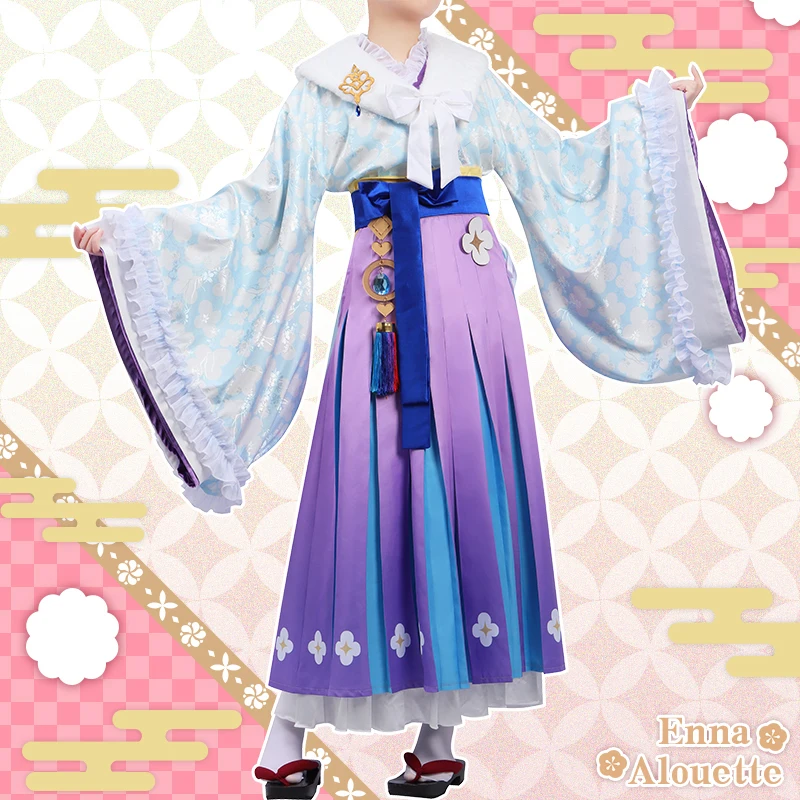 

Костюм для косплея COS-KiKi Vtuber Nijisanji Enna Alouette, новогоднее кимоно, костюм для косплея, костюм для Хэллоуина