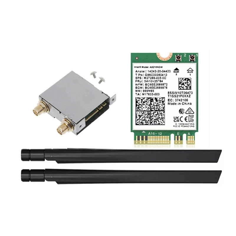 

Card WiFi 6E AX210NGW Mini PCI-E Wifi6e Card Bluetooth-compatible 5.2 Dropship