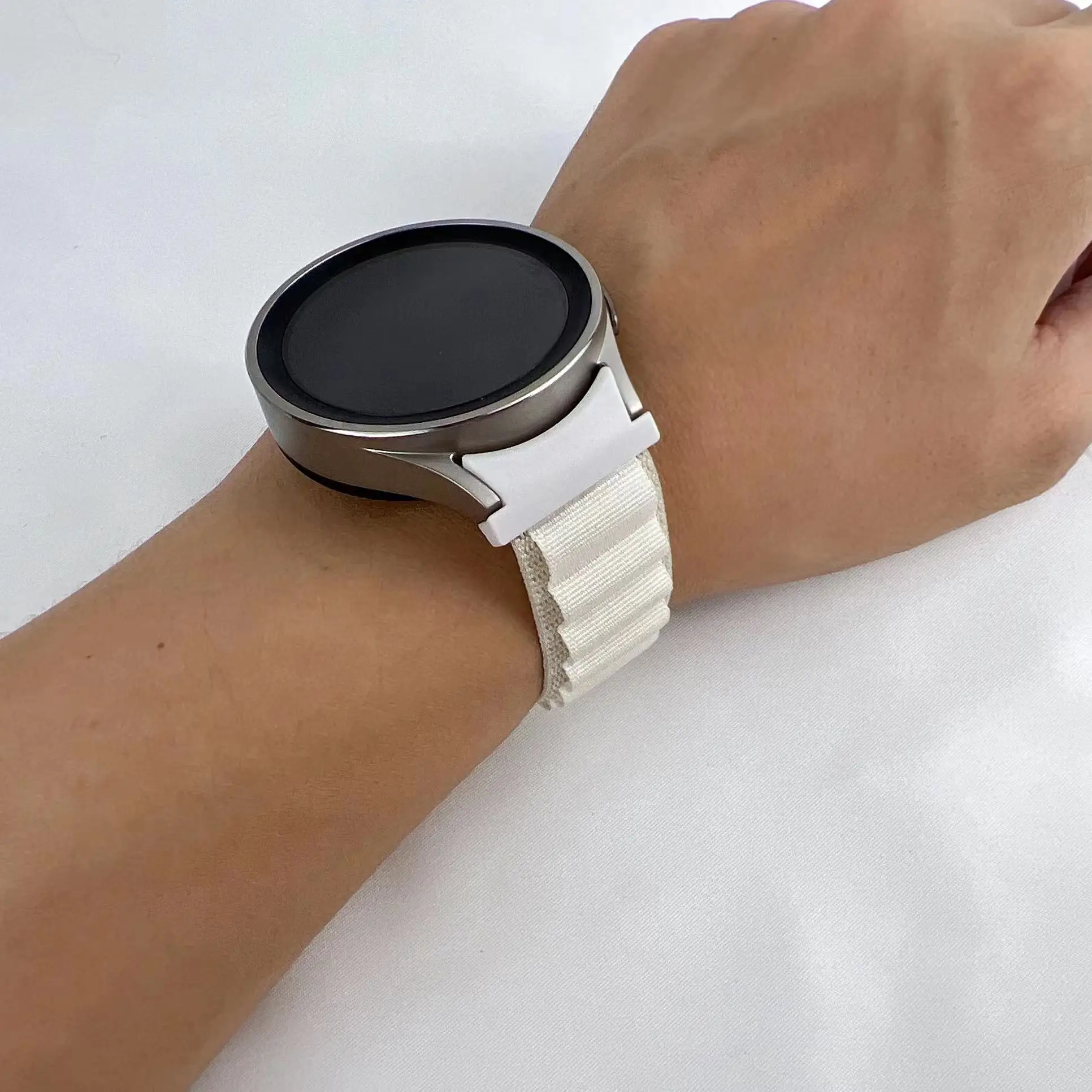 

Ремешок нейлоновый для Samsung Galaxy watch 4 5 44 мм 40 мм, браслет для наручных часов 20 мм Alpine, correa Galaxy watch 4 classic 5 Pro 46 мм
