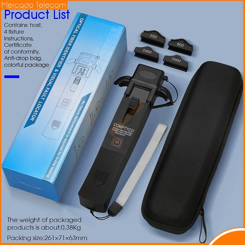 FTTH AUA-35 Optical Fiber Identifier and 10MW VFL + LED light Fiber Identifier Detector Free shipping